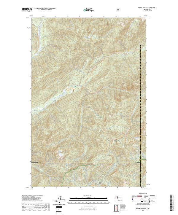 USGS Topographic Map – Mount Hoquiam