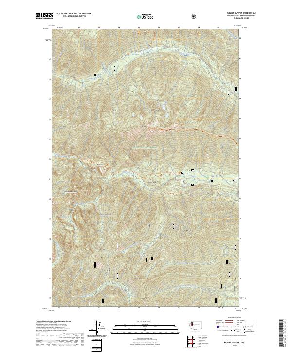 USGS Topographic Map – Mount Jupiter