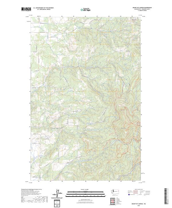 USGS Topographic Map – Mount Kit Carson