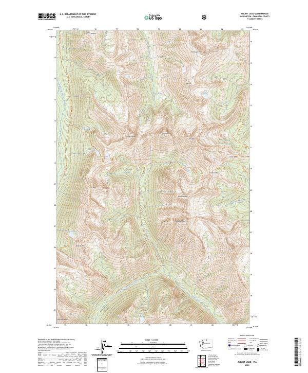 USGS Topographic Map – Mount Lago