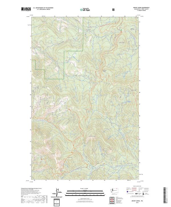 USGS Topographic Map – Mount Leona