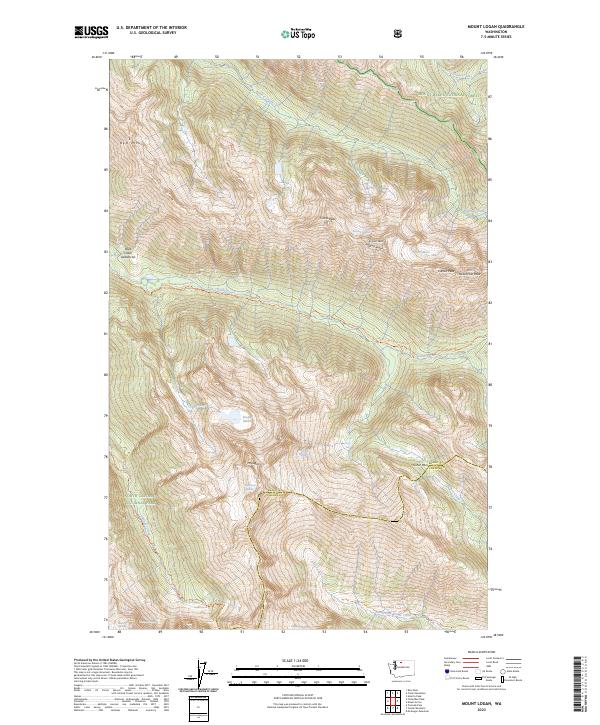 USGS Topographic Map – Mount Logan