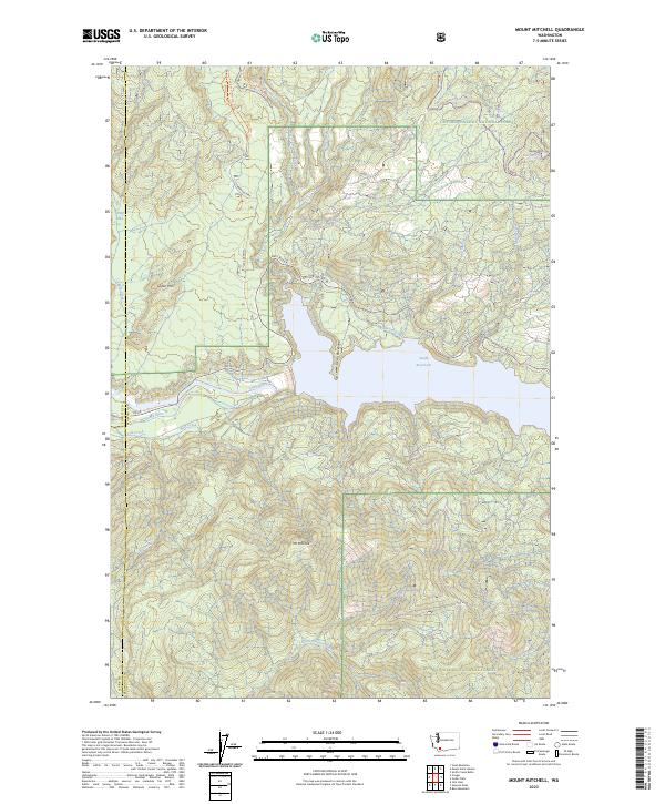 USGS Topographic Map – Mount Mitchell