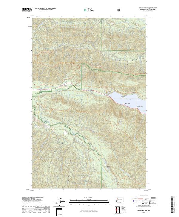 USGS Topographic Map – Mount Muller