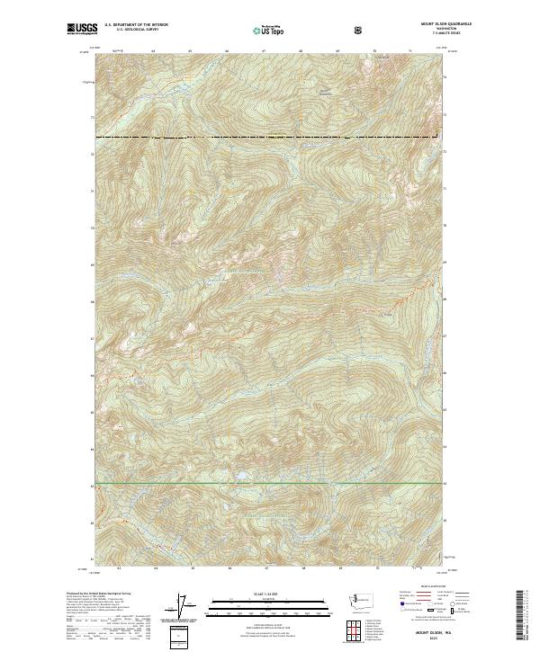USGS Topographic Map – Mount Olson