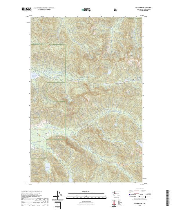 USGS Topographic Map – Mount Phelps