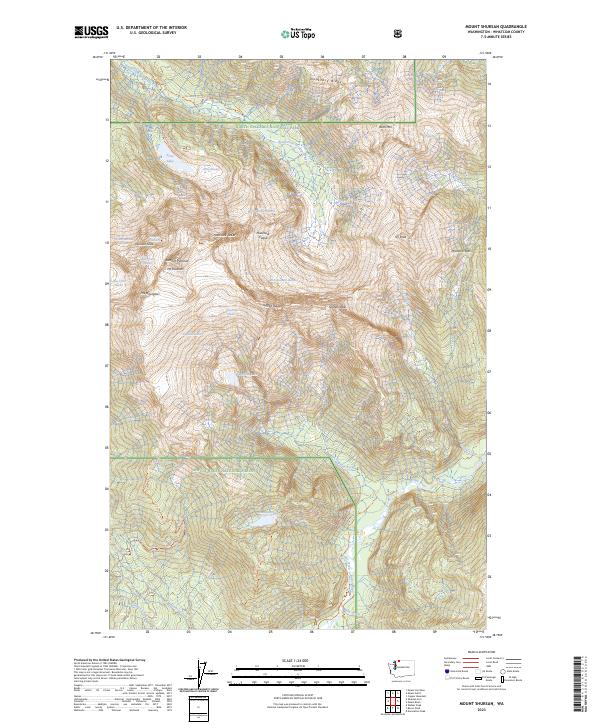USGS Topographic Map – Mount Shuksan