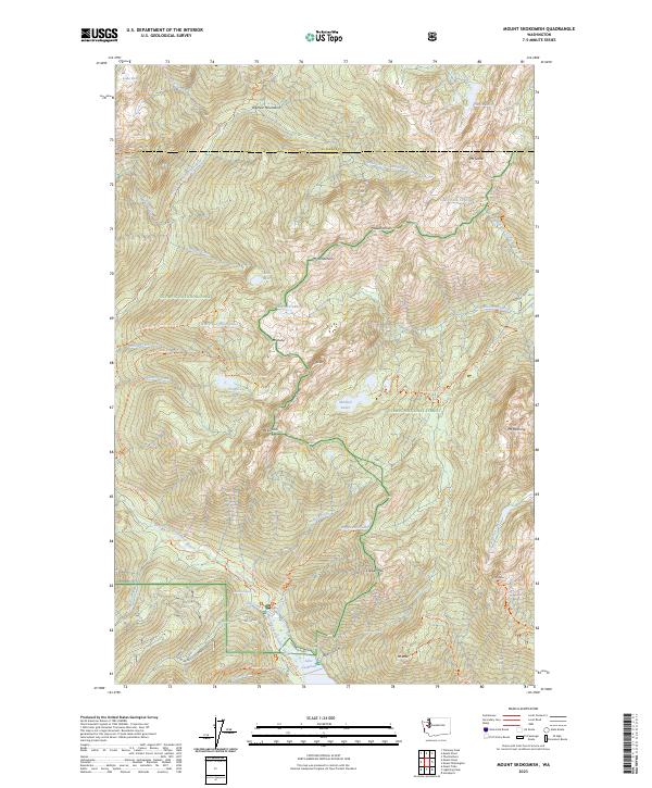 USGS Topographic Map – Mount Skokomish