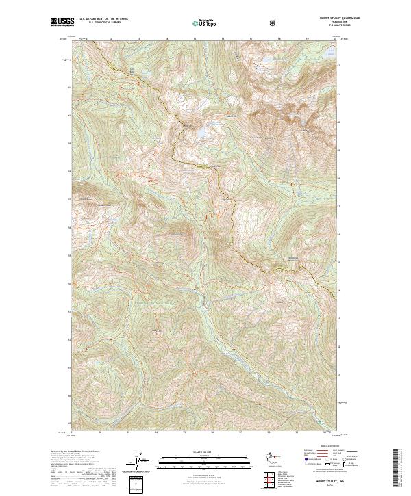 USGS Topographic Map – Mount Stuart