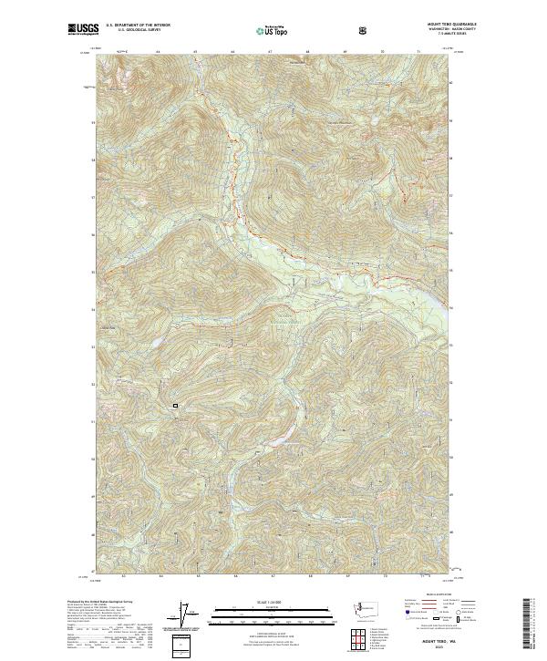 USGS Topographic Map – Mount Tebo