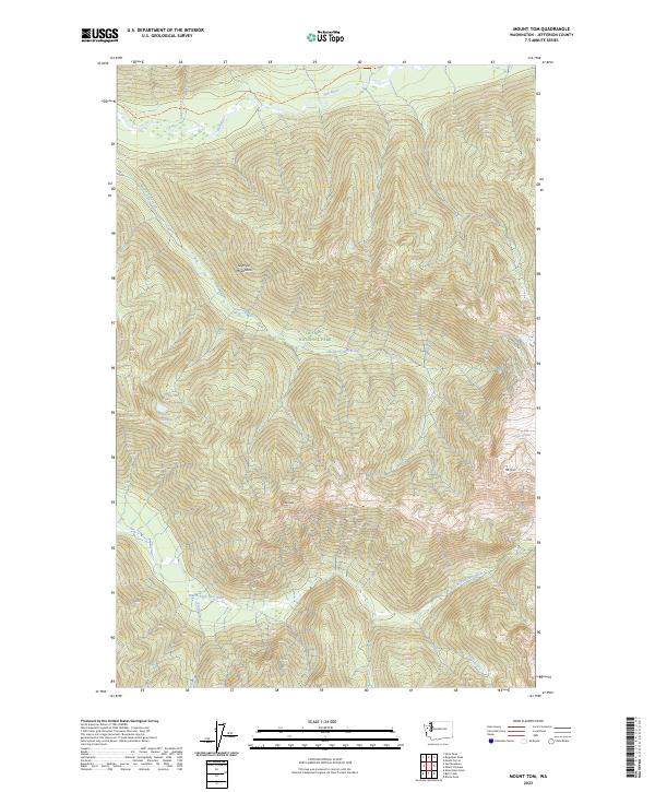 USGS Topographic Map – Mount Tom