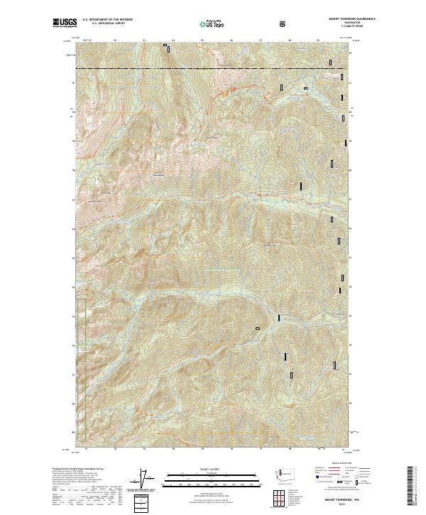 USGS Topographic Map – Mount Townsend