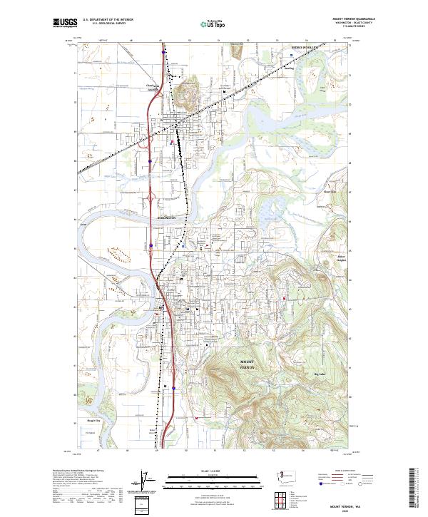 USGS Topographic Map – Mount Vernon