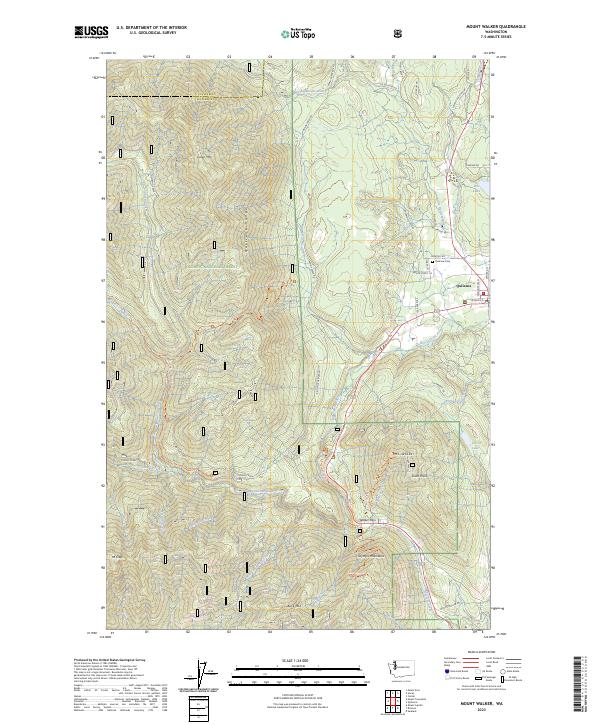 USGS Topographic Map – Mount Walker