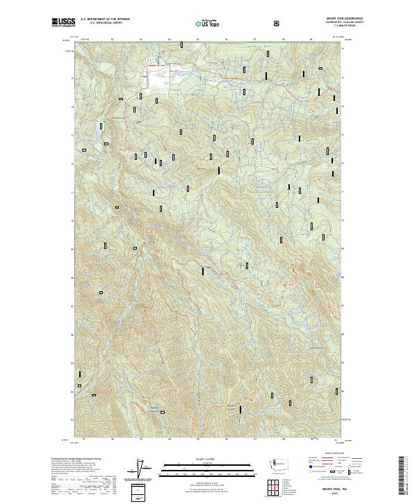 USGS Topographic Map – Mount Zion