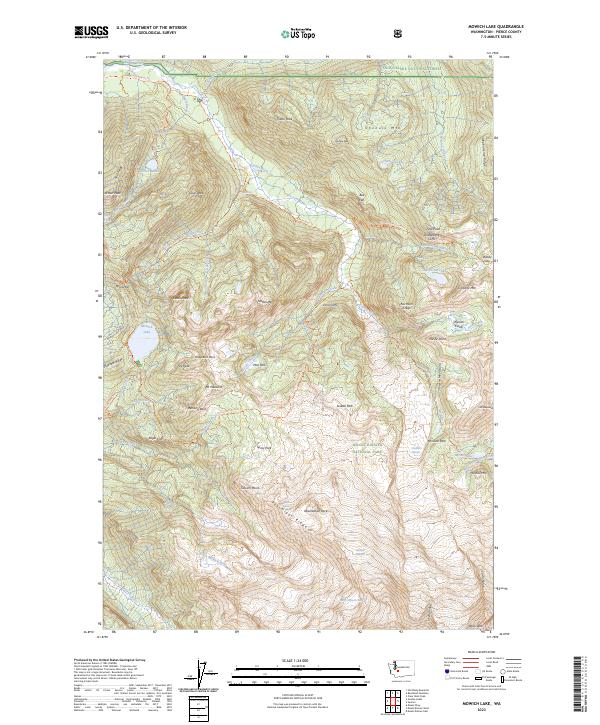 USGS Topographic Map – Mowich Lake