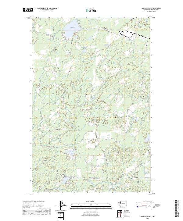 USGS Topographic Map – Nahwatzel Lake