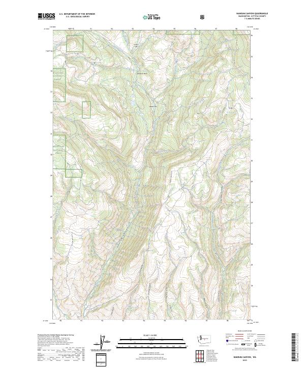 USGS Topographic Map – Naneum Canyon