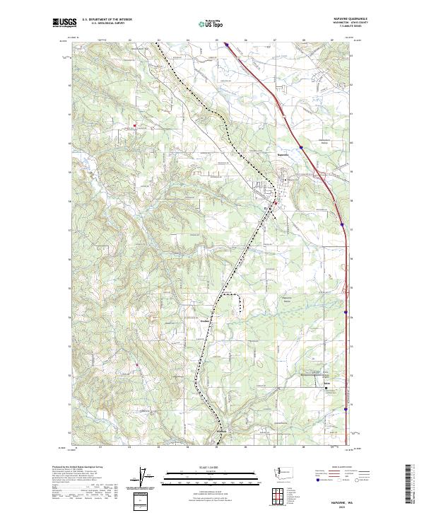 USGS Topographic Map – Napavine