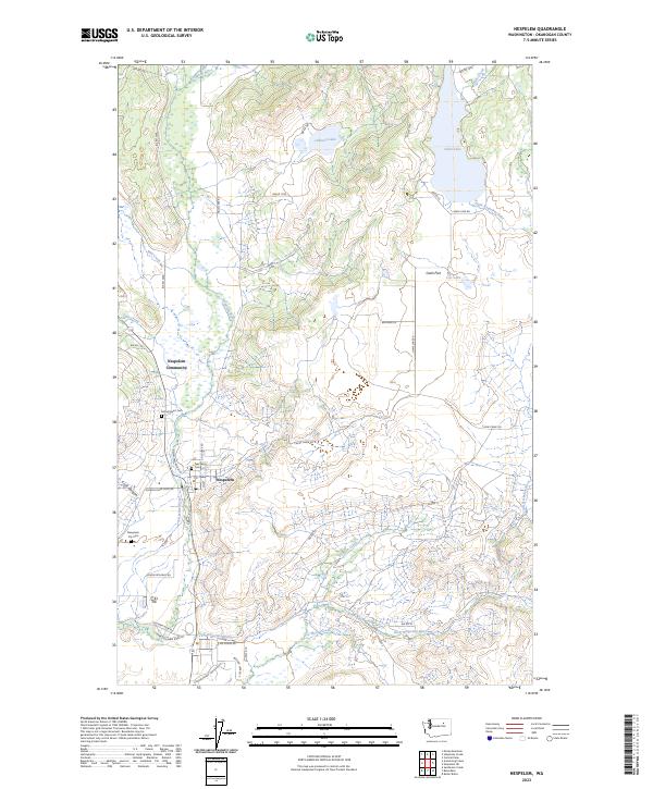 USGS Topographic Map – Nespelem