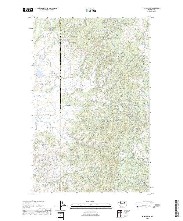 USGS Topographic Map – Nespelem NE