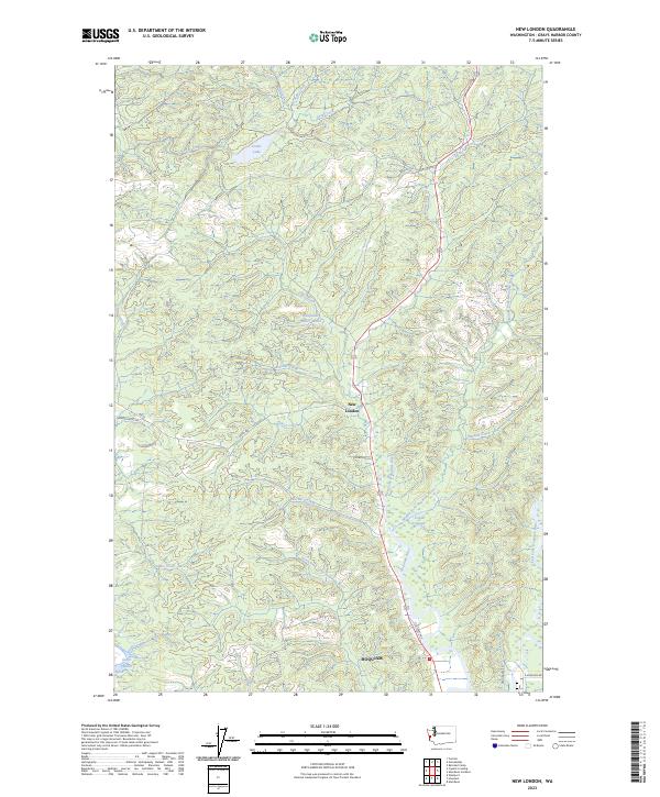 USGS Topographic Map – New London