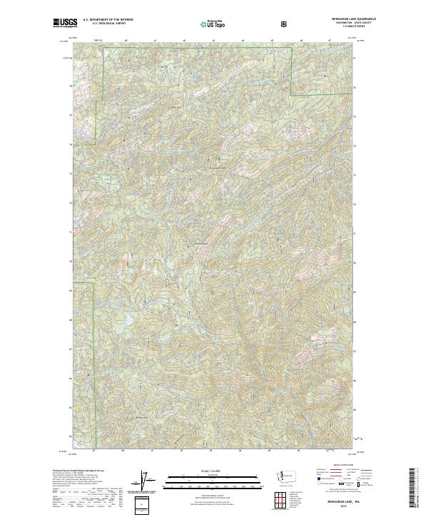 USGS Topographic Map – Newaukum Lake