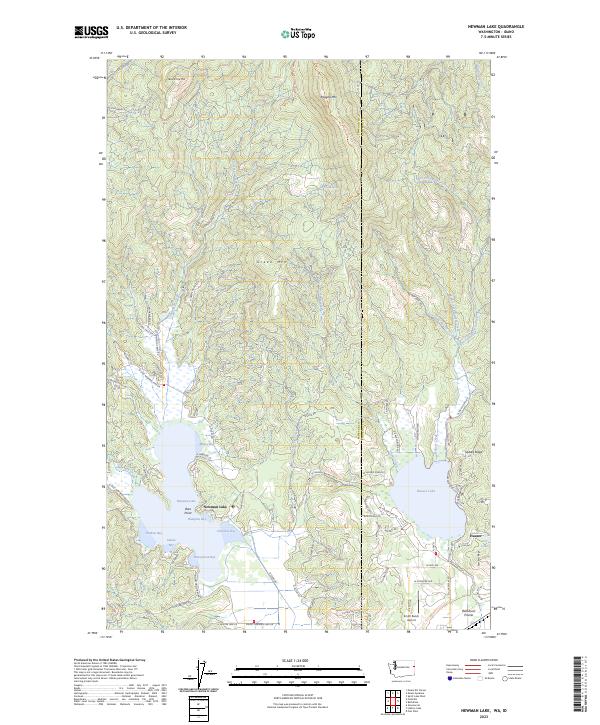 USGS Topographic Map – Newman Lake