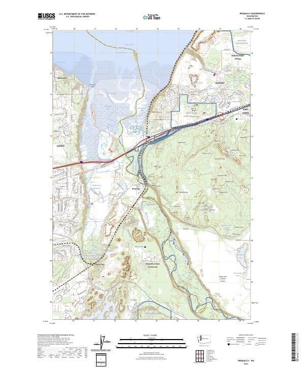 USGS Topographic Map – Nisqually