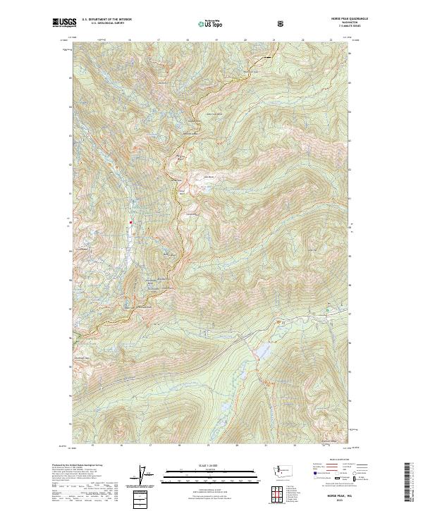 USGS Topographic Map – Norse Peak