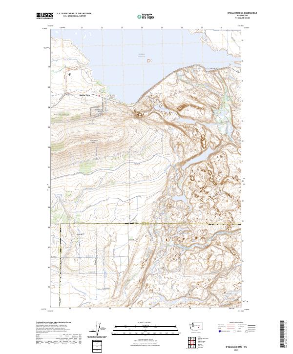 2023 Map of O'Sullivan Dam, 2023 Print