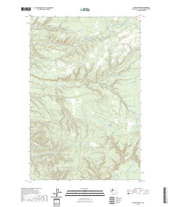 2023 Map of O'Took Prairie, 2023 Print