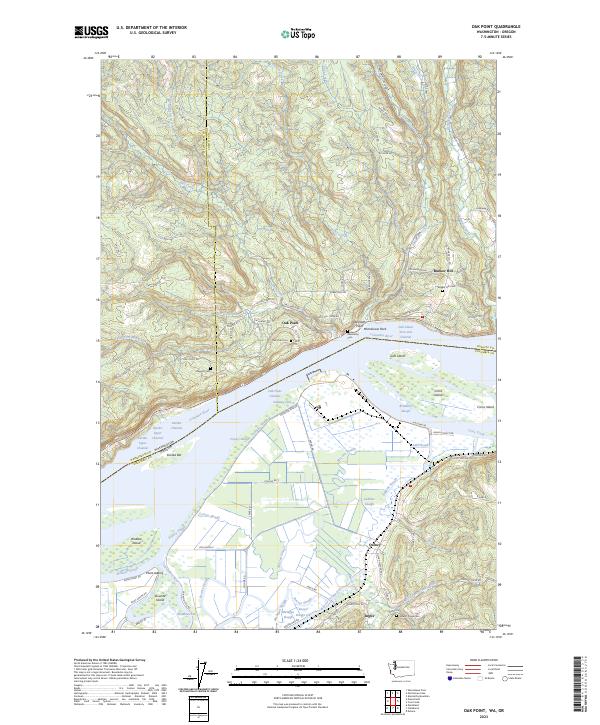 USGS Topographic Map – Oak Point