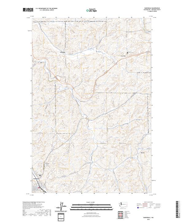USGS Topographic Map – Oakesdale