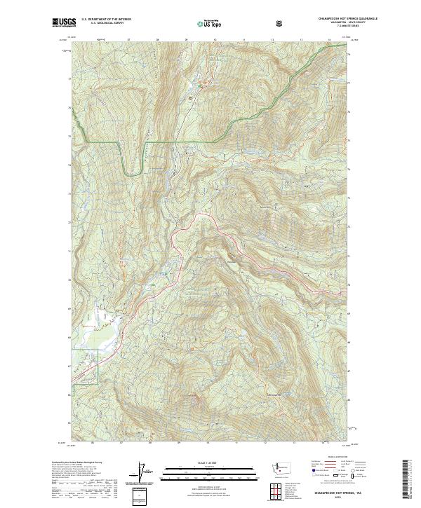 USGS Topographic Map – Ohanapecosh Hot Springs