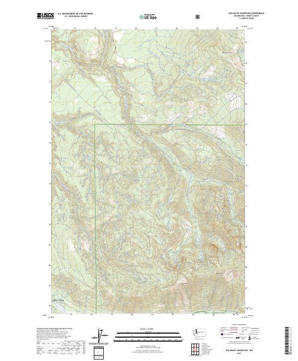 USGS Topographic Map – Old Baldy Mountain