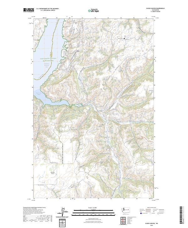 USGS Topographic Map – Olsen Canyon