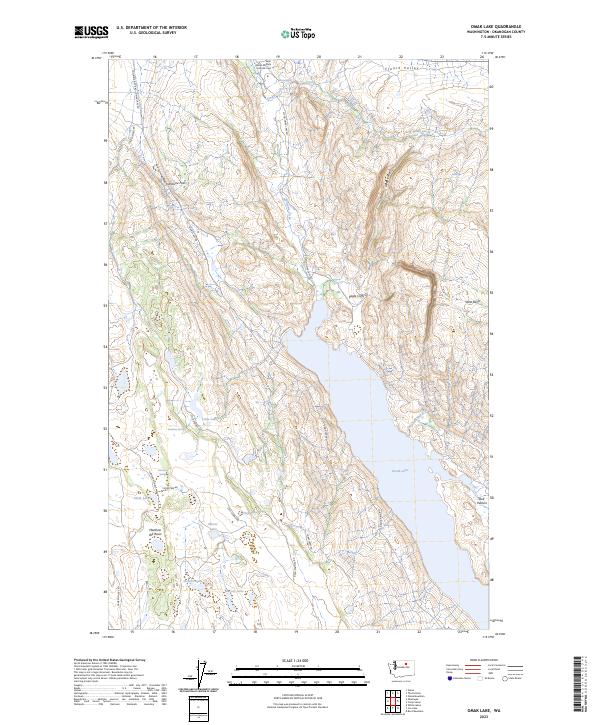 USGS Topographic Map – Omak Lake