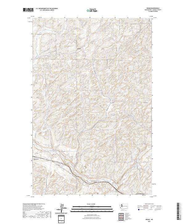 USGS Topographic Map – Omans