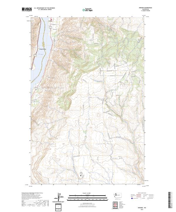 USGS Topographic Map – Orondo
