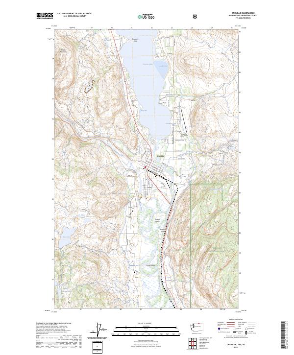 USGS Topographic Map – Oroville