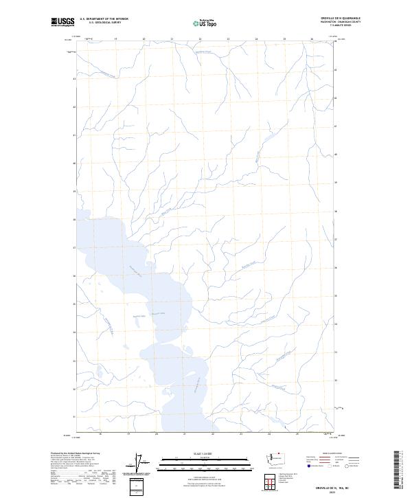 2023 Map of Oroville OE N, 2023 Print