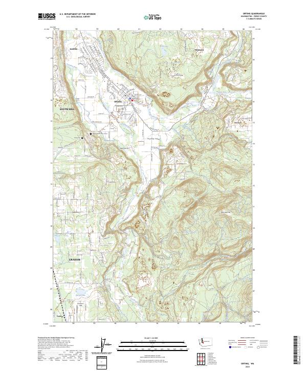 USGS Topographic Map – Orting