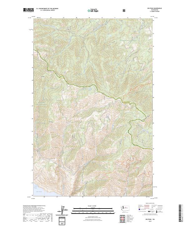 USGS Topographic Map – Oss Peak
