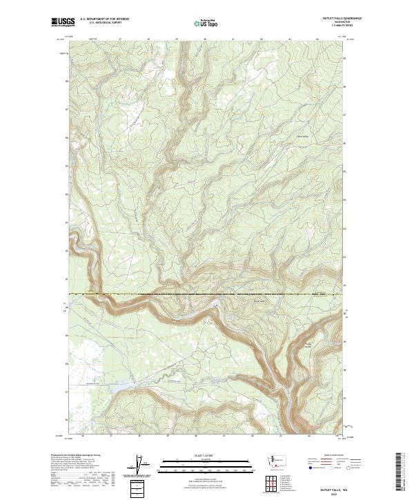 USGS Topographic Map – Outlet Falls