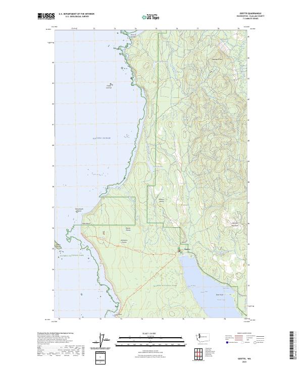 USGS Topographic Map – Ozette