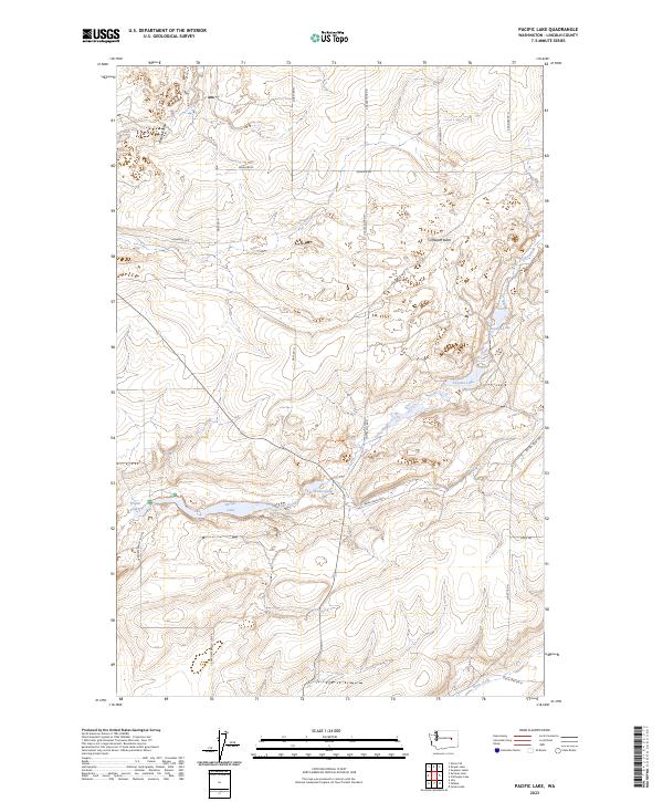 USGS Topographic Map – Pacific Lake