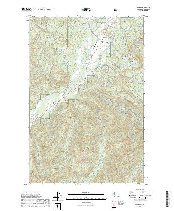 USGS Topographic Map – Packwood