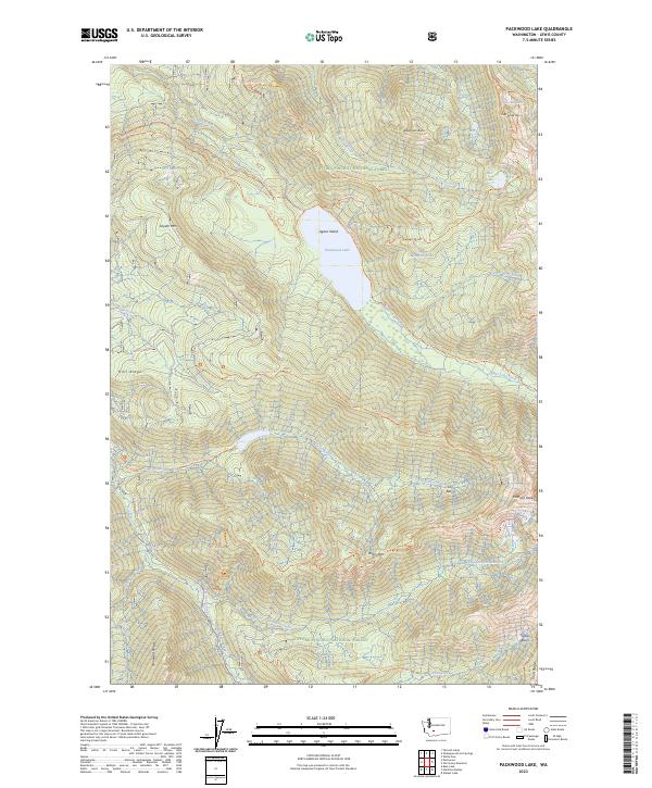 USGS Topographic Map – Packwood Lake