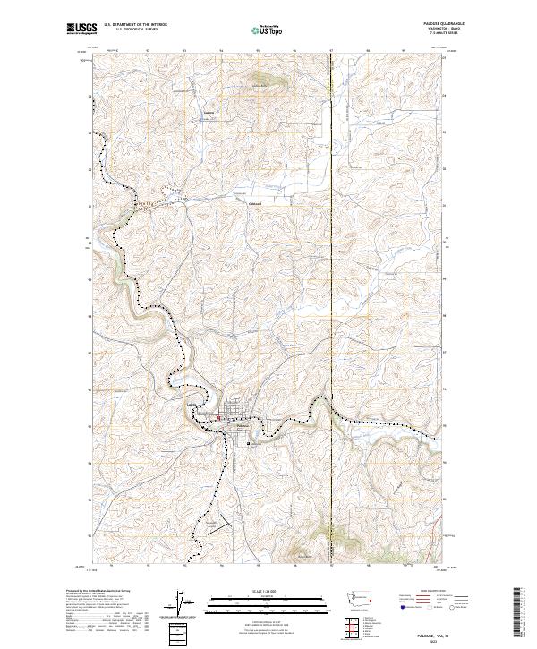 USGS Topographic Map – Palouse
